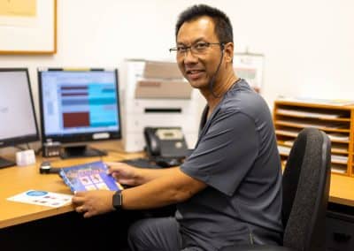 photography for medical practice Central Coast - doctor at desk