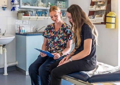 photography for medical practice Central Coast - nurse speaking with patient