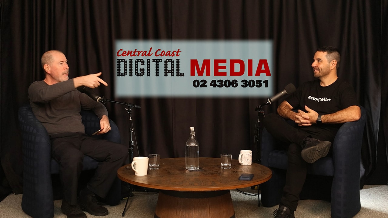 Marc Charette and Derek Abel on the interview set