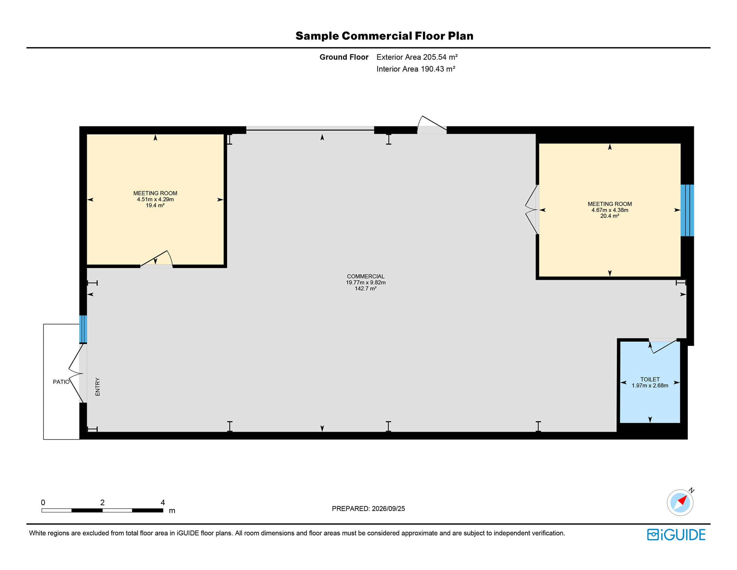 sample commercial floor plan