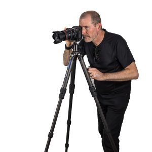 Marc Charette Photographer with tripod