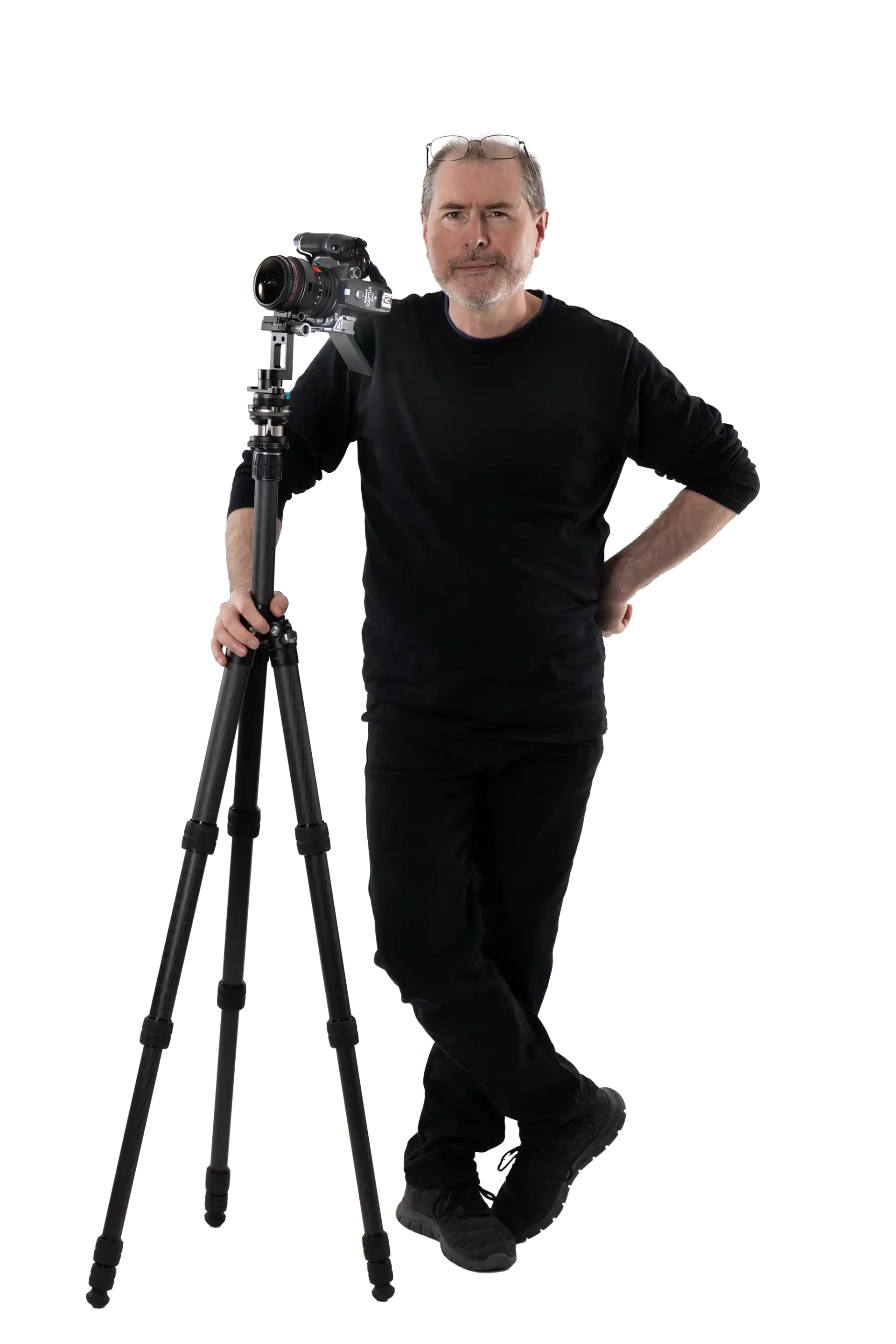 Marc Charette Virtual Tour Photographer with Camera and Tripod